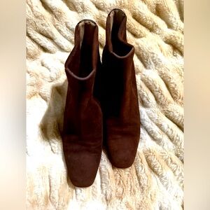 Salvatore Ferragamo Leather Brown Ankle Boots